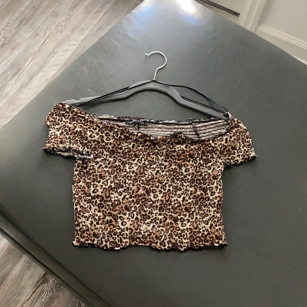 Cheetah Kendall and Kylie Crop Top